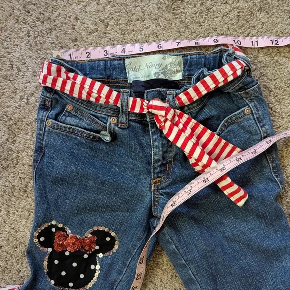 Old Navy Red White Blue Minnie Mouse Long shorts Ruffles Size 8 - Picture 9 of 9